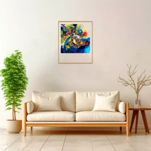 Singapore | Map — Aura Abstract framed fine art interior preview