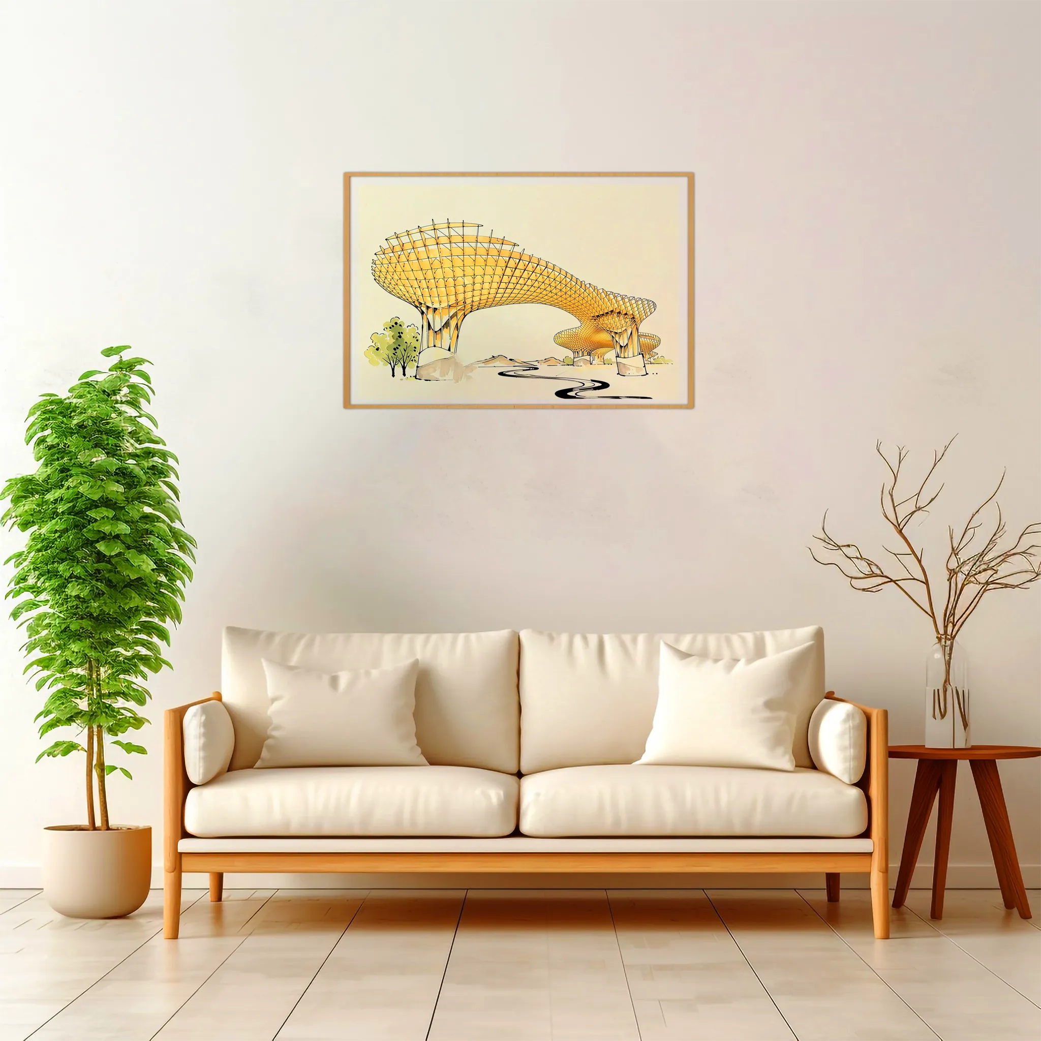 Seville | Metropol Parasol — Japanese Tradition framed fine art interior preview