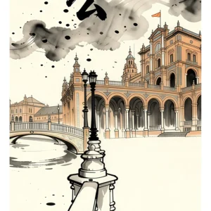 Seville | Plaza de Espana — Japanese Tradition fine art print