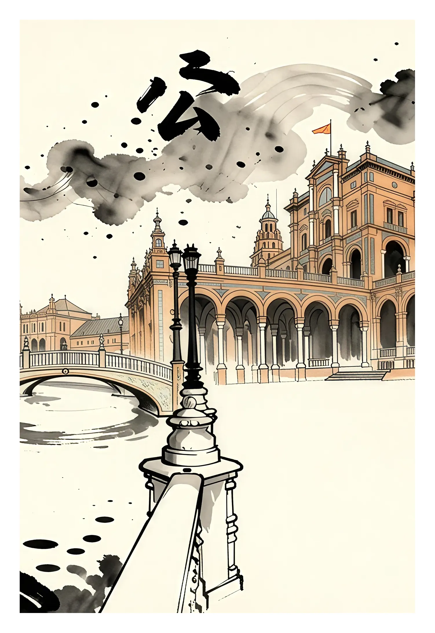 Seville | Plaza de Espana — Japanese Tradition fine art print