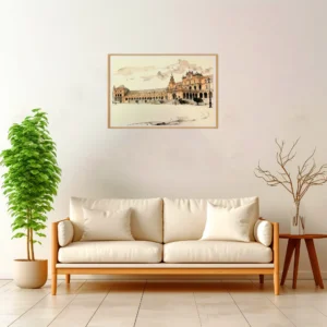 Seville | Plaza de Espana — Japanese Tradition framed fine art interior preview