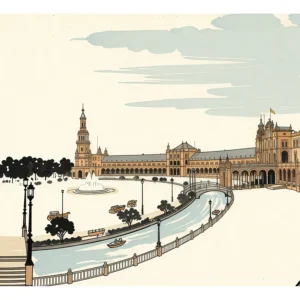 Seville | Plaza de Espana — Japanese Tradition fine art print