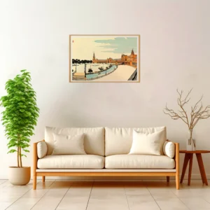 Seville | Plaza de Espana — Japanese Tradition framed fine art interior preview