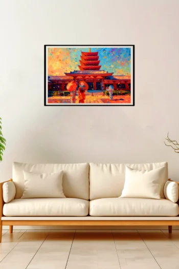 Tokyo | Shibuya — Impressionist Dream framed fine art interior preview