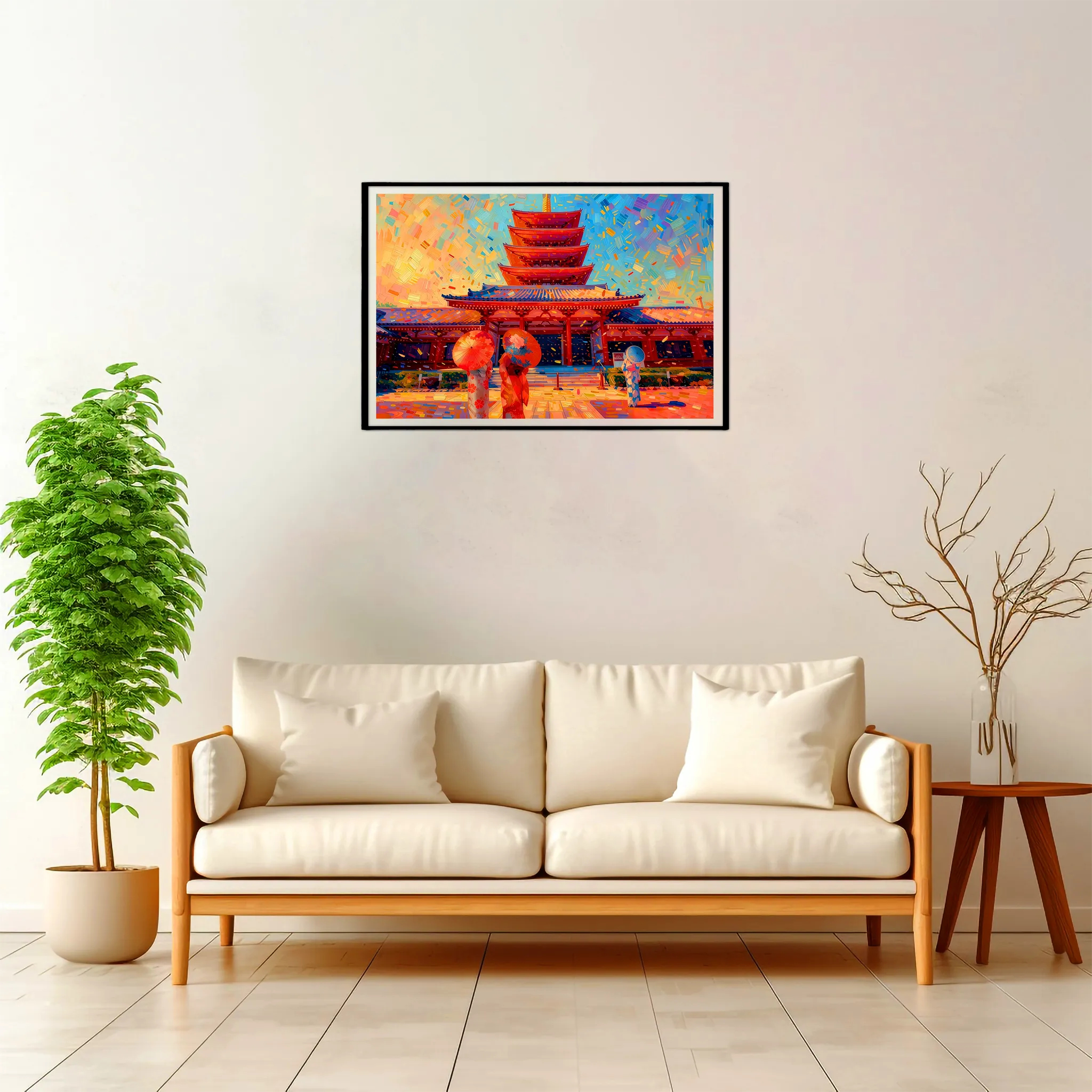 Tokyo | Senso-ji Temple — Impressionist Dream framed fine art interior preview