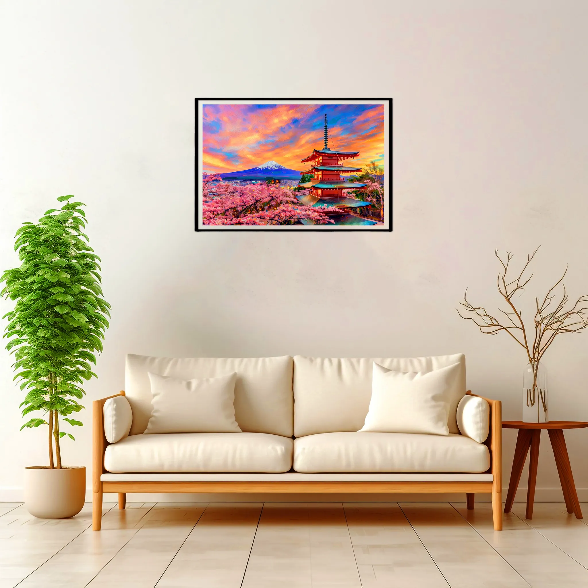 Tokyo | Fuji — Impressionist Dream framed fine art interior preview