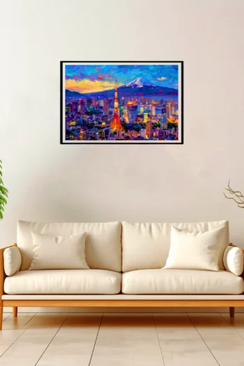 Tokyo | Senso-ji Temple — Impressionist Dream framed fine art interior preview