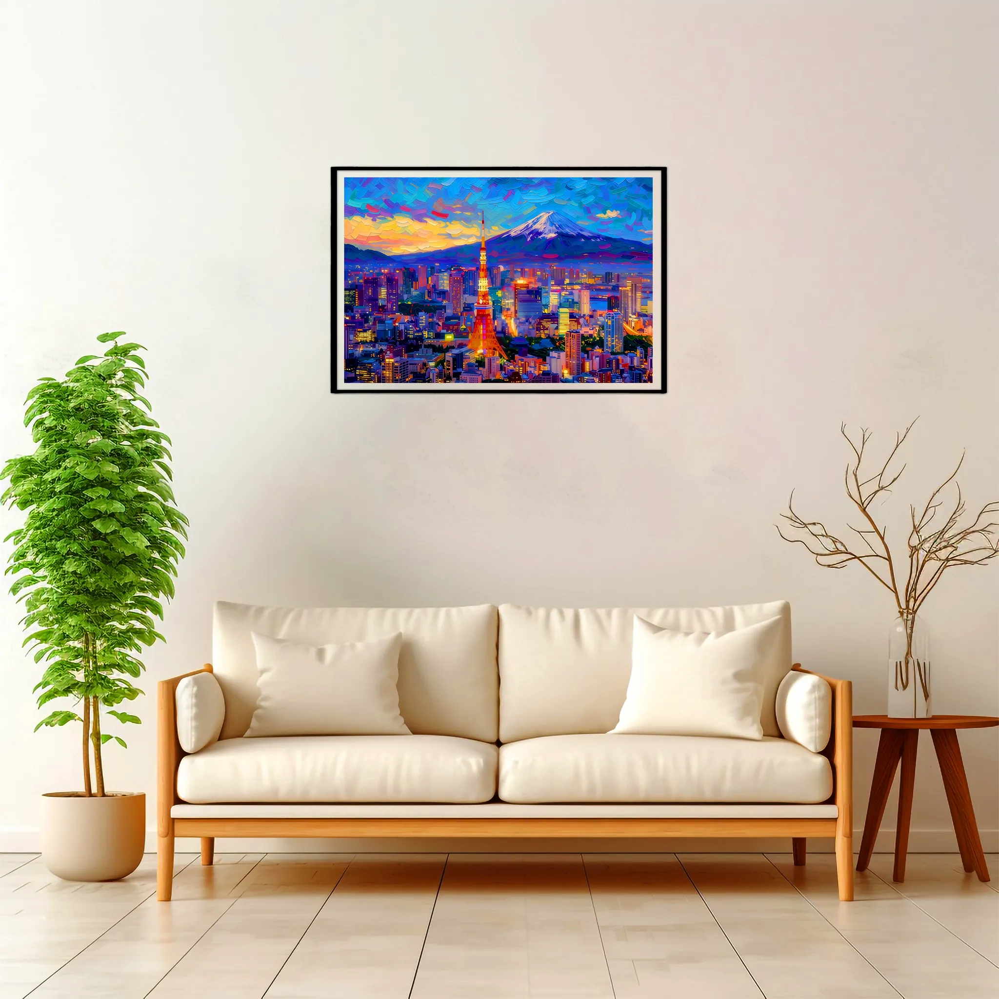 Tokyo | Panorama — Impressionist Dream framed fine art interior preview