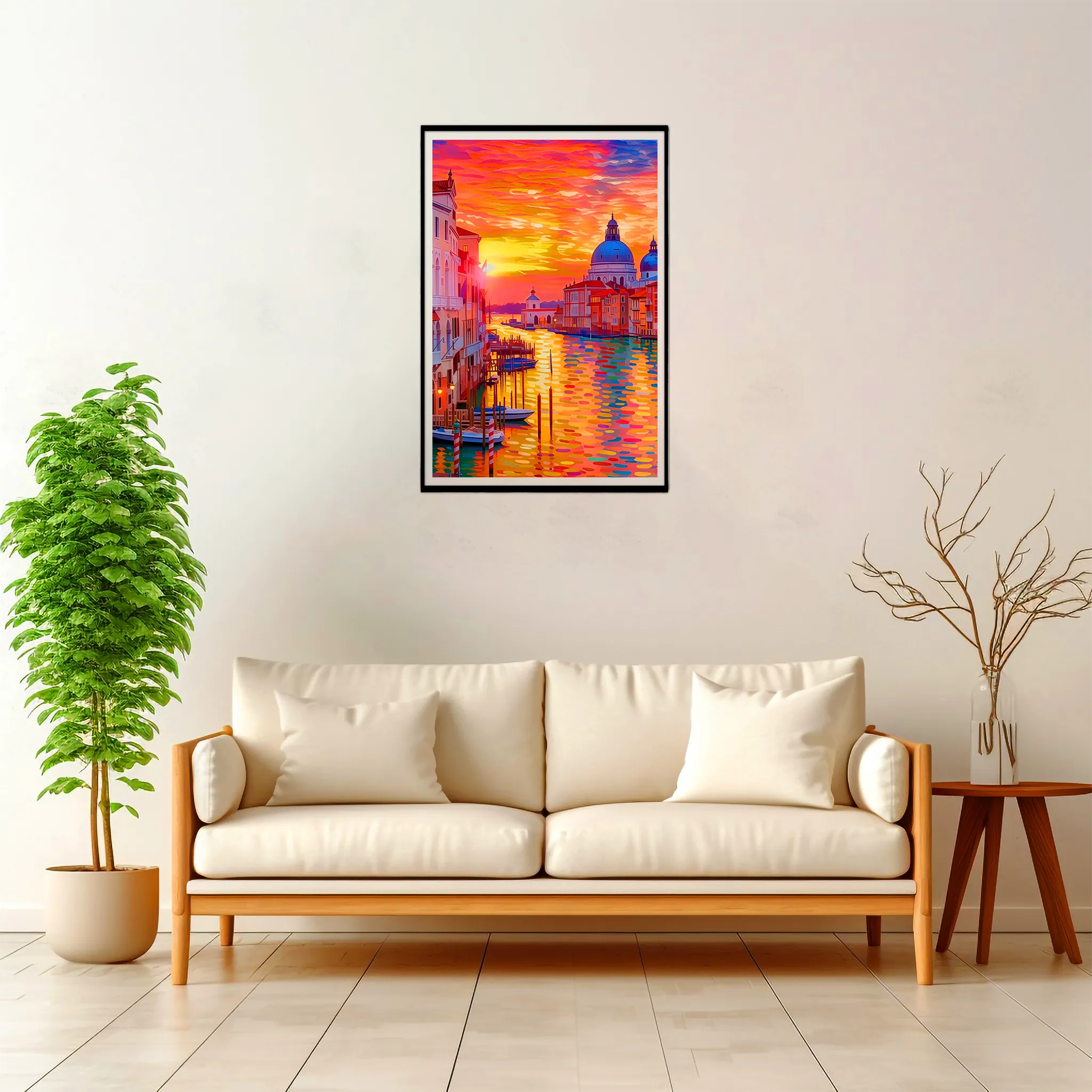 Venice | Grand Canal — Impressionist Dream framed fine art interior preview