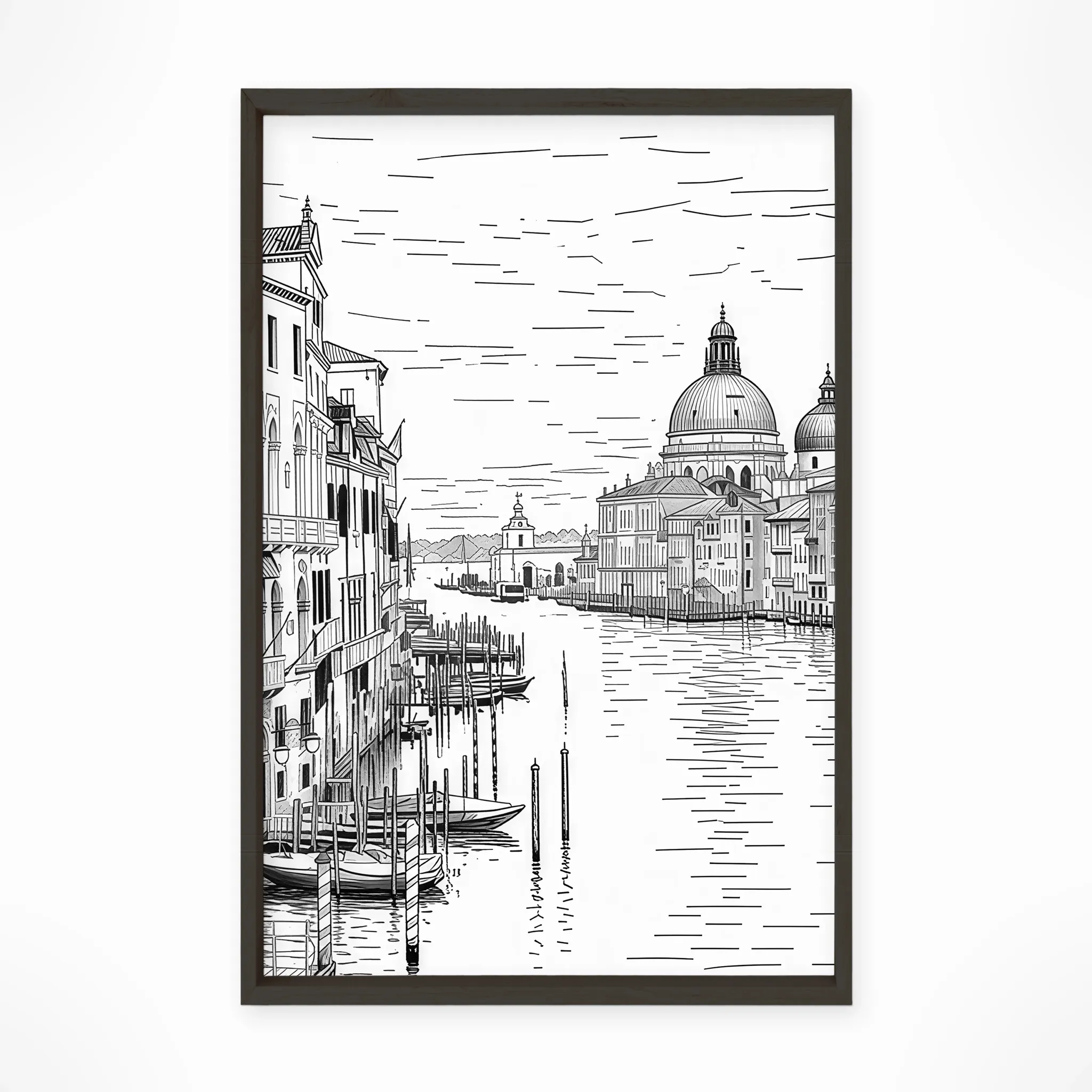 Venice | Grand Canal — Urban Sketch framed fine art interior preview