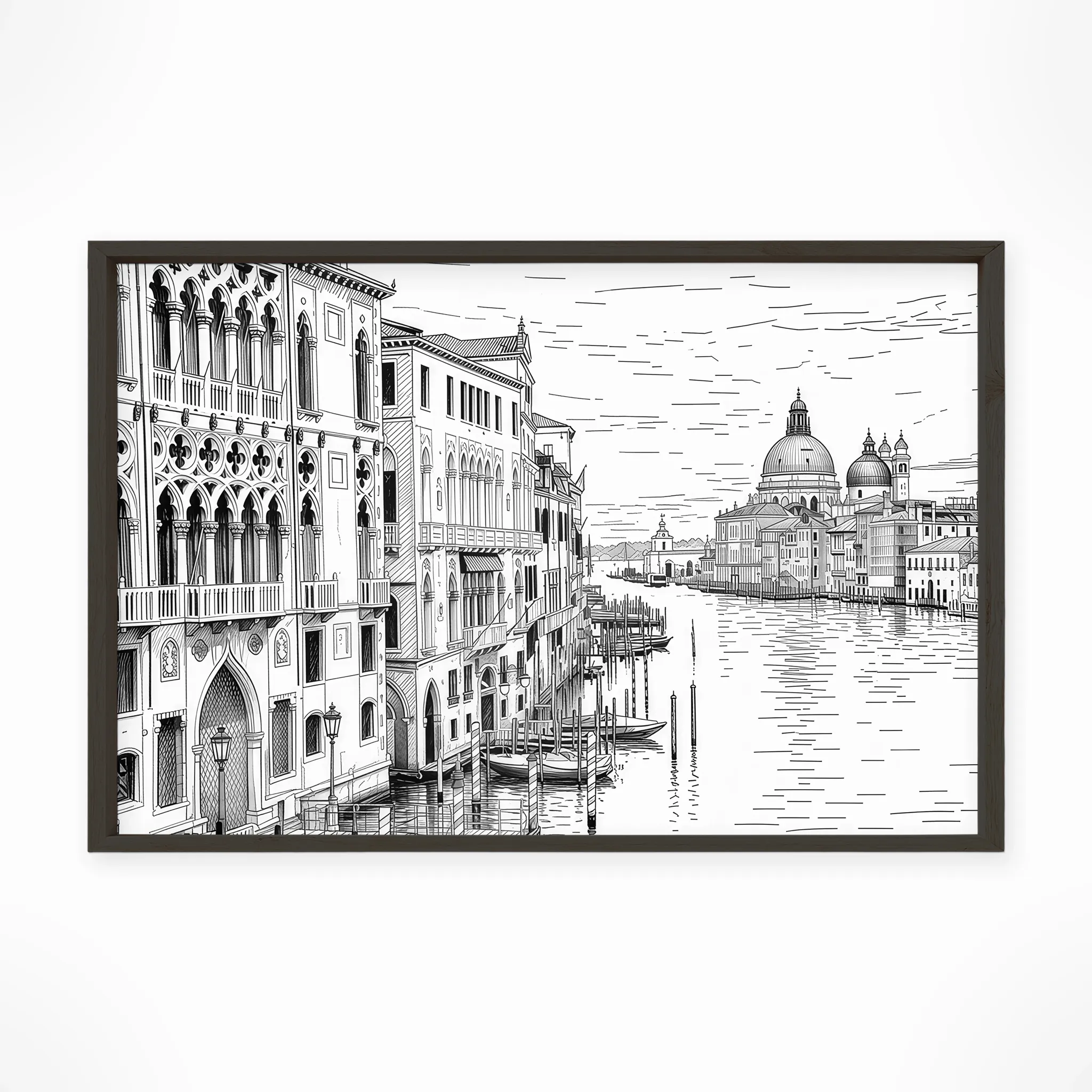 Venice | Grand Canal — Urban Sketch framed fine art interior preview
