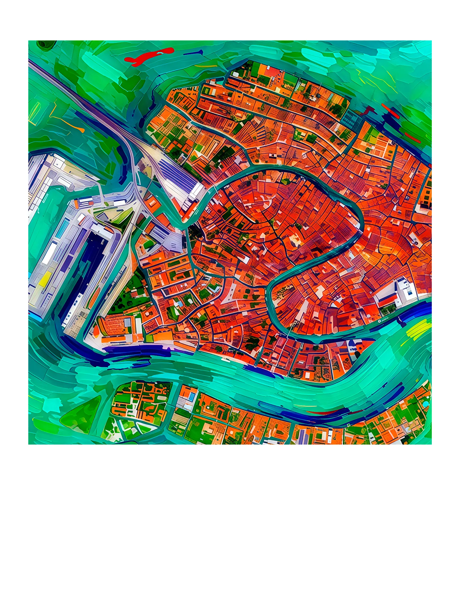 Venice | Map — Aura Abstract fine art print