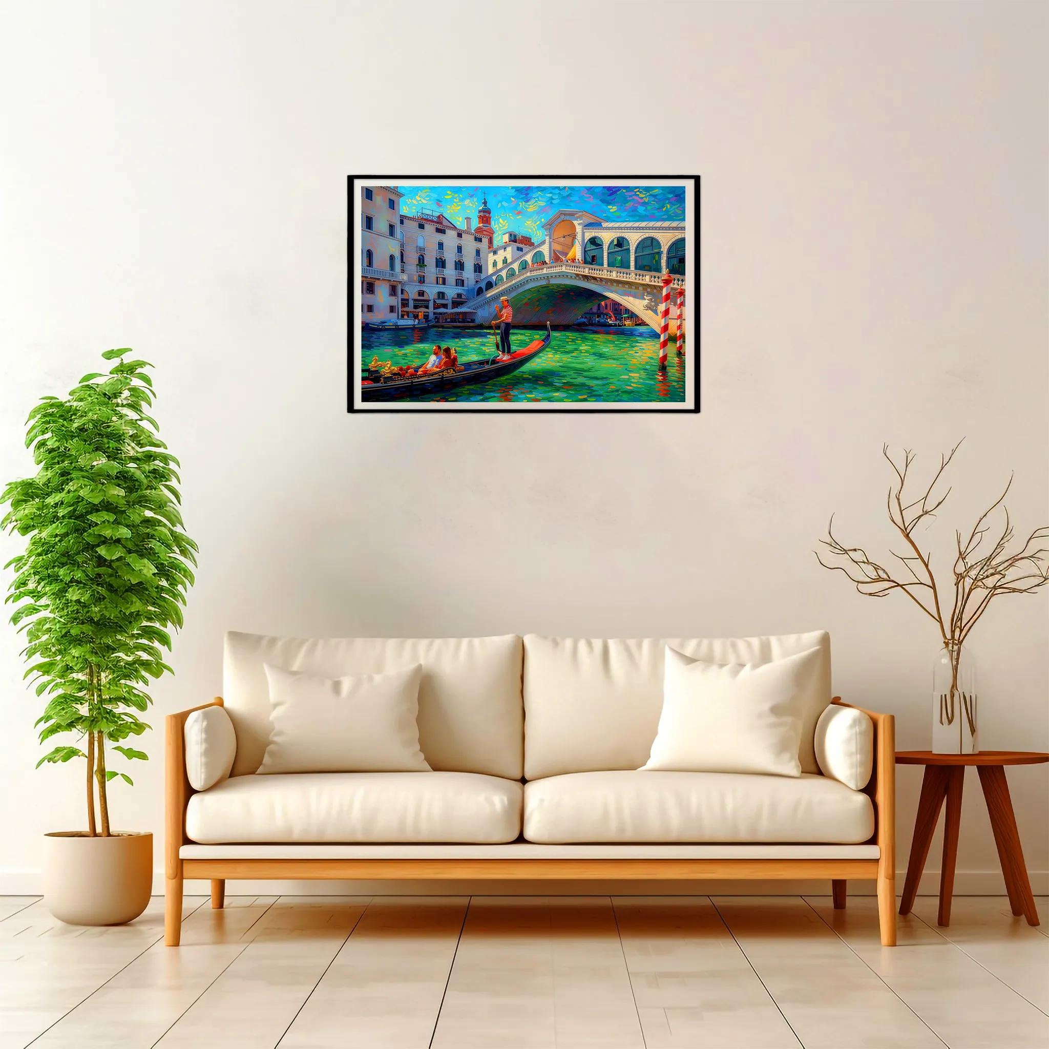 Venice | Rialto — Impressionist Dream framed fine art interior preview