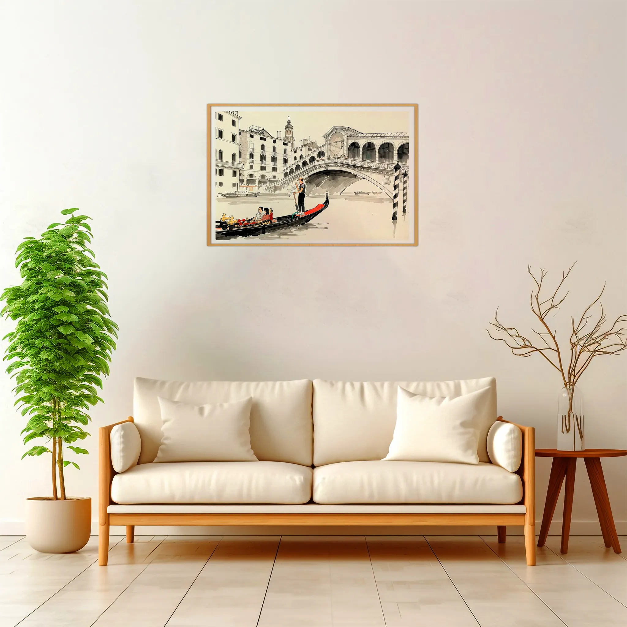 Venice | Rialto — Japanese Tradition framed fine art interior preview