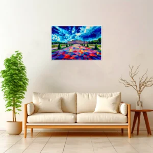 Vienna | Belvedere Palace — Geometric Mosaic framed fine art interior preview