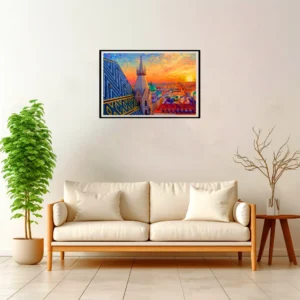 Vienna | Saint Stephen — Impressionist Dream framed fine art interior preview