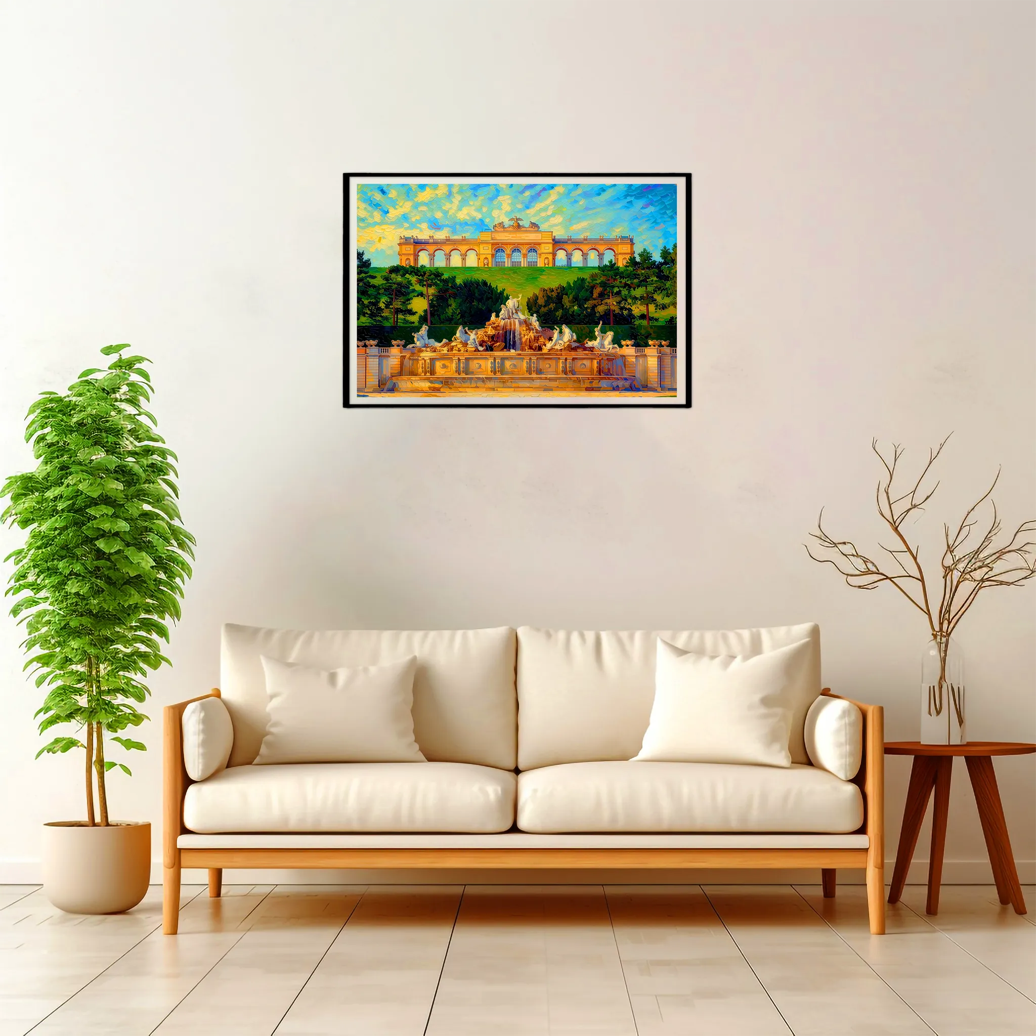 Vienna | Schonbrunn — Impressionist Dream framed fine art interior preview