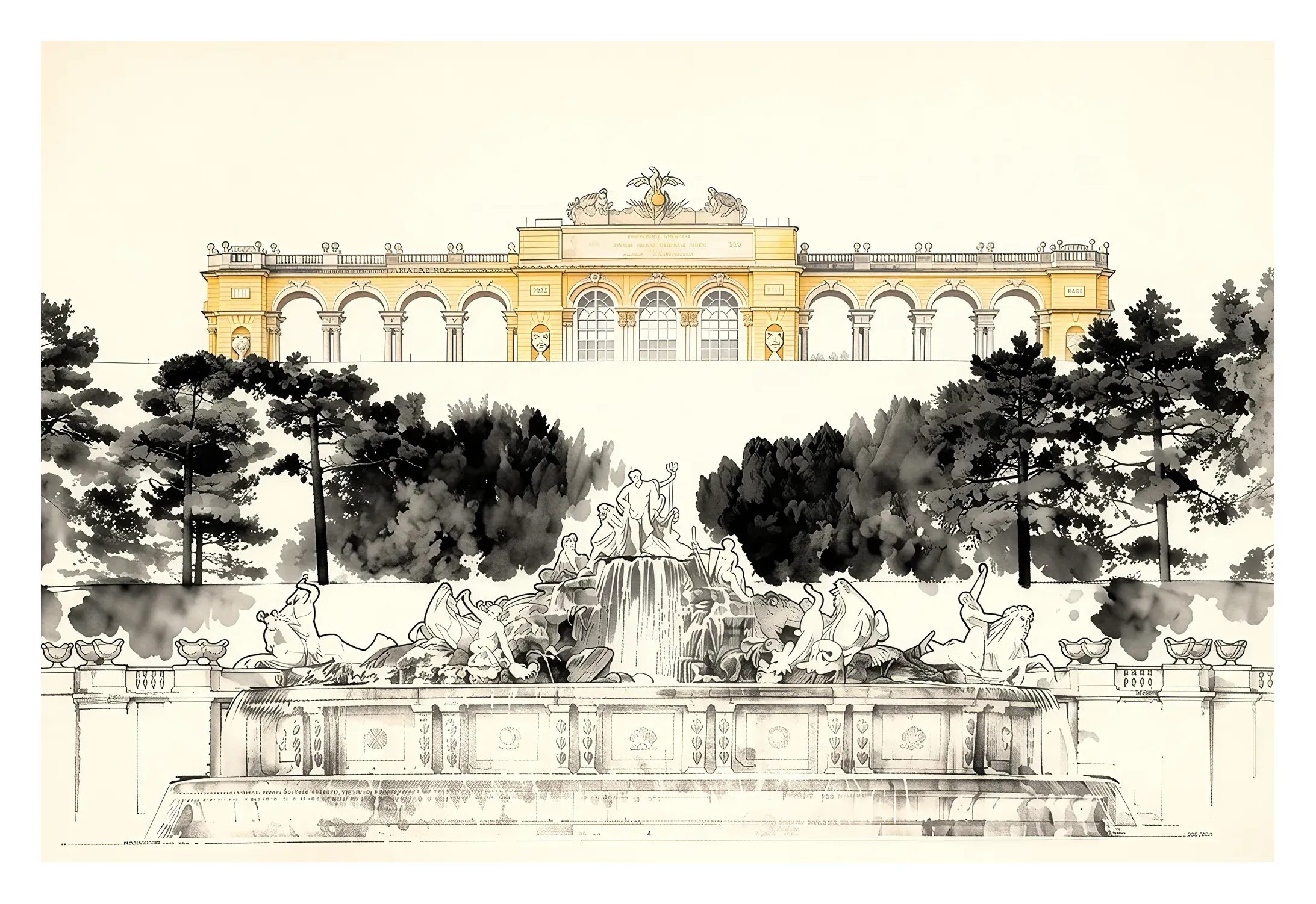 Vienna | Schonbrunn — Japanese Tradition fine art print