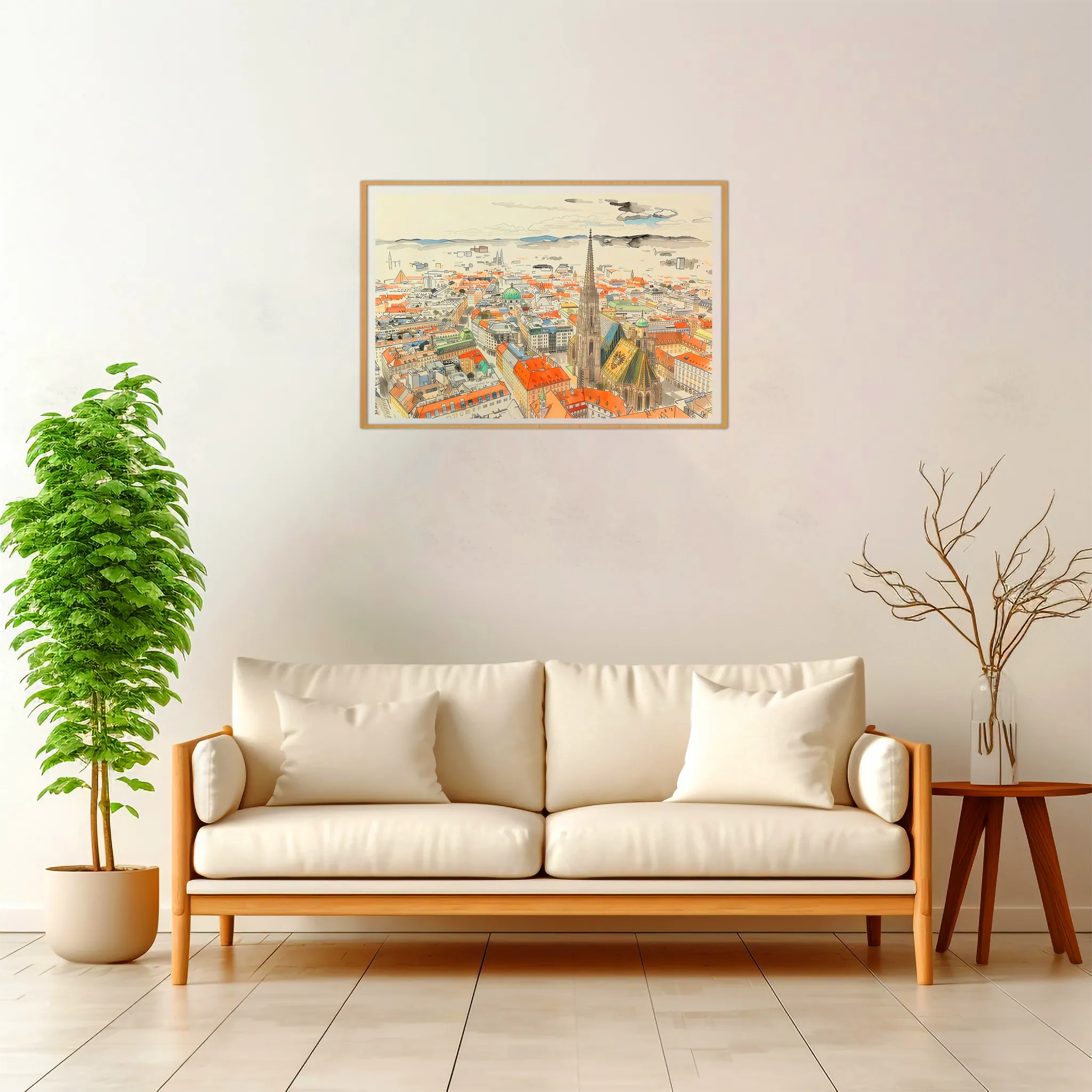 Vienna | Panorama — Japanese Tradition framed fine art interior preview