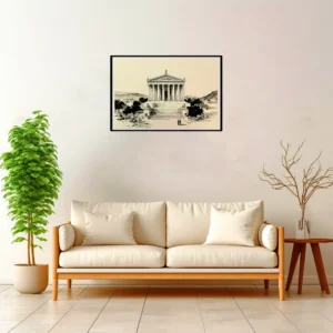 Temple of Artemis — Japanese Tradition framed fine art interior preview