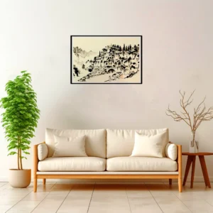 Hanging Gardens of Babylon — Japanese Tradition framed fine art interior preview