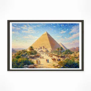 Pyramid of Cheops — Impressionist Dream framed fine art interior preview