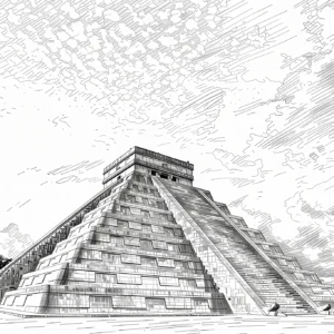 Chichen Itza — Urban Sketch fine art print