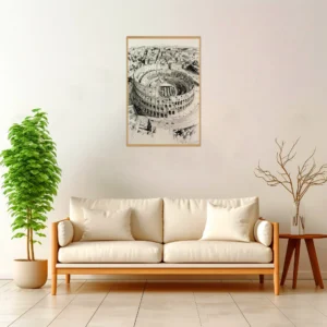 Colosseum — Urban Sketch framed fine art interior preview