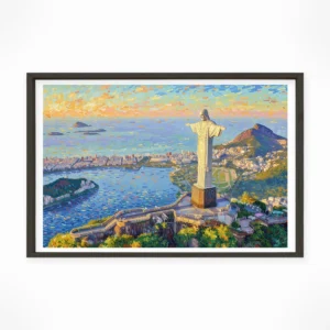 Christ the Redeemer — Impressionist Dream framed fine art interior preview