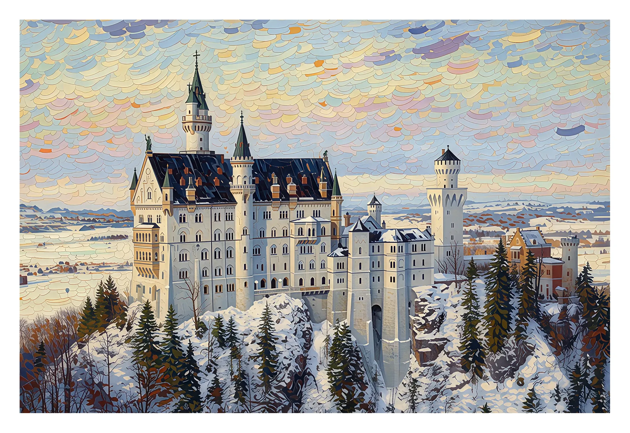 Neuschwanstein Castle fine art print