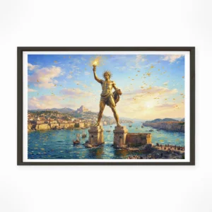 Colossus of Rhodes — Impressionist Dream framed fine art interior preview