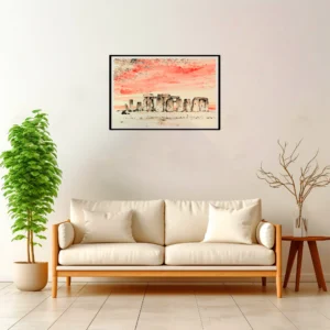Stonehenge — Japanese Tradition framed fine art interior preview