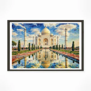 Taj Mahal — Impressionist Dream framed fine art interior preview